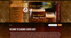 Desktop Screenshot of clarencecentercoffee.com