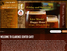 Tablet Screenshot of clarencecentercoffee.com